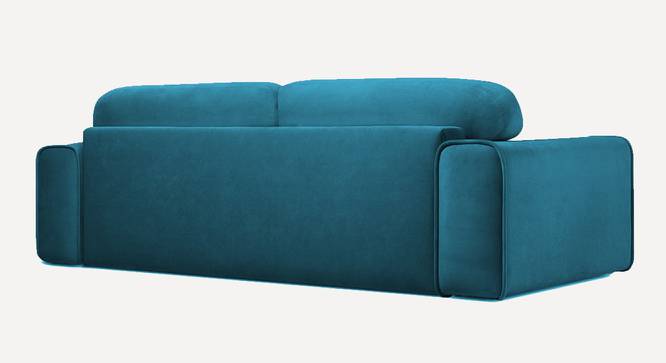 Parega 3 Seater Pull Out Sofa Cum Bed In Blue Colour (Blue) by Urban Ladder - Rear View Design 1 - 853690
