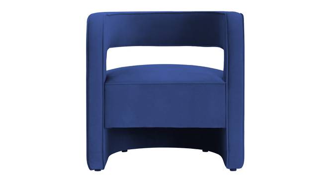 Jordy Accent Chair in Maroon Colour (Navy Blue) by Urban Ladder - Design 1 Side View - 853691