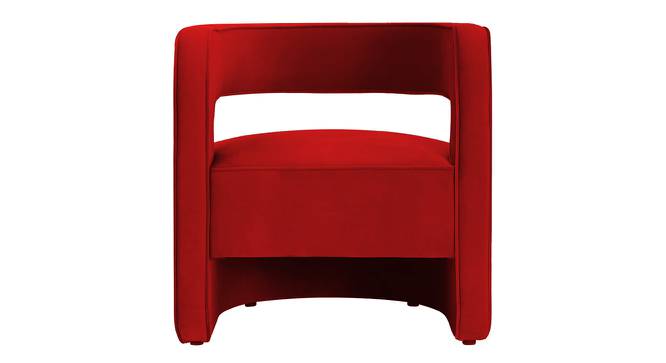 Jordy Accent Chair in Maroon Colour (Red) by Urban Ladder - Design 1 Side View - 853692