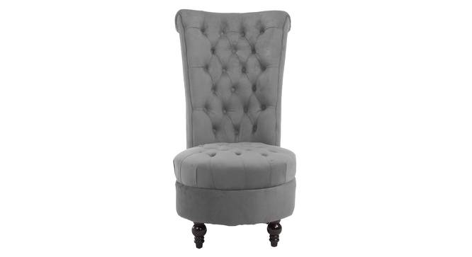 Piece High Back Accent Chair in Black Colour (Grey) by Urban Ladder - Design 1 Side View - 853701