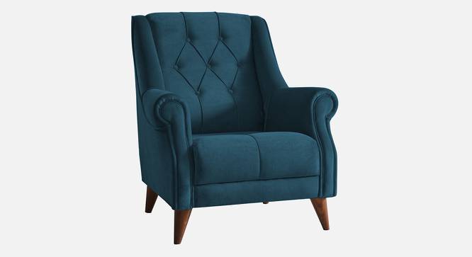 Joplin Accent Chair in Yellow Colour (Teal Blue) by Urban Ladder - Front View Design 1 - 853712