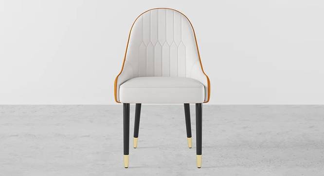 Lili Accent Chair in Cream & Orange Colour (Cream & Orange) by Urban Ladder - Design 1 Side View - 853713