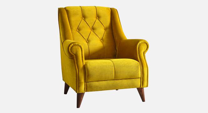 Joplin Accent Chair in Yellow Colour (Yellow) by Urban Ladder - Front View Design 1 - 853715
