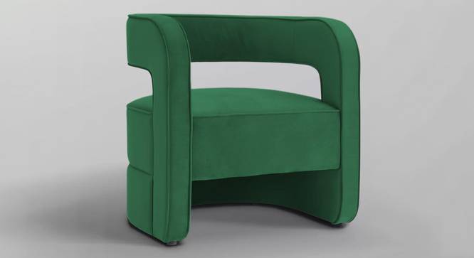 Jordy Accent Chair in Maroon Colour (Green) by Urban Ladder - Front View Design 1 - 853722