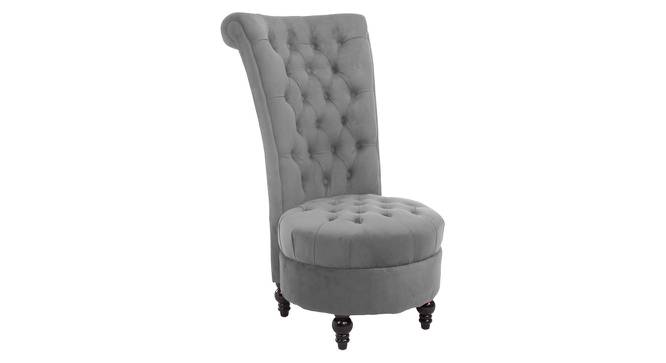Piece High Back Accent Chair in Black Colour (Grey) by Urban Ladder - Front View Design 1 - 853738
