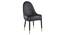 Lili Accent Chair in Cream & Orange Colour (Black) by Urban Ladder - Front View Design 1 - 853744