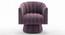 Morrow Swivel Solid Wood Round Chair in Dusty Rose Colour (Purple) by Urban Ladder - Design 1 Side View - 853757