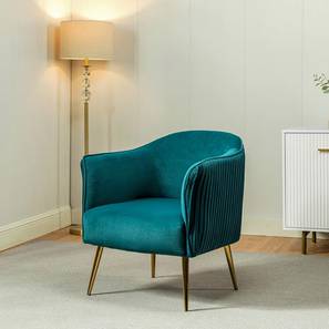 Celeo Accent Chair in Teal Blue Colour-image-32