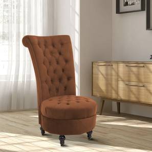 Piece Accent Chair in Brown Colour-image-44