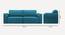Cacef 3 Seater Pull Out Sofa Cum Bed ith storage In Tourquise Colour (Turquoise) by Urban Ladder - Ground View Design 1 - 853832