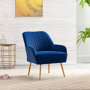 Accent Chairs In Thiruvananthapuram Design Ellie Accent Chair in Navy Blue Colour