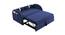 Jayen 2 Seater Pull Out Sofa Cum Bed In Grey Colour (Navy Blue) by Urban Ladder - Ground View Design 1 - 853957