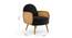 Holden Cane Accent Chair in Pink Colour (Black) by Urban Ladder - Ground View Design 1 - 853968