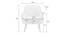 Ellie Accent Chair in Yellow Colour (Navy Blue) by Urban Ladder - Ground View Design 1 - 853981