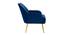 Ellie Accent Chair in Yellow Colour (Navy Blue) by Urban Ladder - Rear View Design 1 - 854072