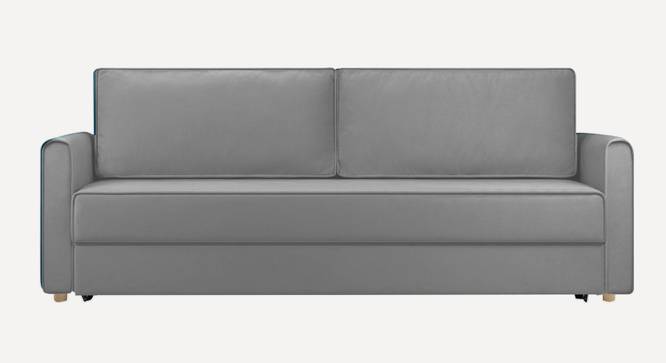 Flycon 3 Seater Pull Out Sofa Cum Bed In Blue Colour (Grey) by Urban Ladder - Design 1 Side View - 854086
