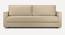 Flycon 3 Seater Pull Out Sofa Cum Bed In Blue Colour (Cream) by Urban Ladder - Design 1 Side View - 854087