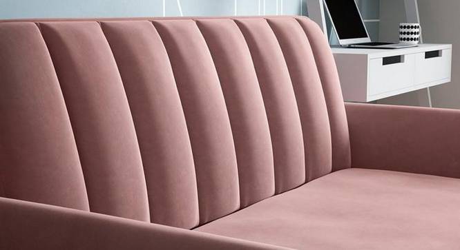 Hajel 3 Seater Pull Out Sofa Cum Bed In Grey Colour (Dusty Rose) by Urban Ladder - Design 1 Side View - 854091