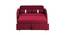 Jayen 3 Seater Pull Out Sofa Cum Bed In Grey Colour (Maroon) by Urban Ladder - Design 1 Side View - 854100