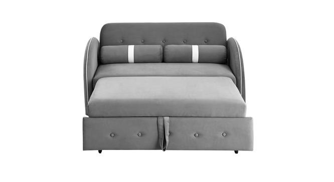 Jayen 3 Seater Pull Out Sofa Cum Bed In Grey Colour (Grey) by Urban Ladder - Design 1 Side View - 854101