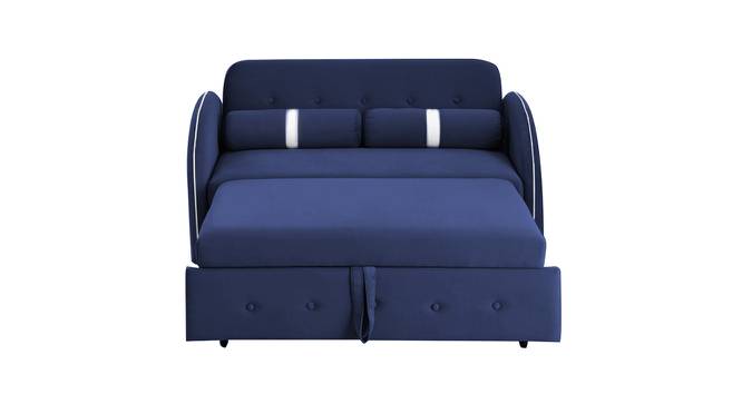 Jayen 2 Seater Pull Out Sofa Cum Bed In Grey Colour (Navy Blue) by Urban Ladder - Design 1 Side View - 854103