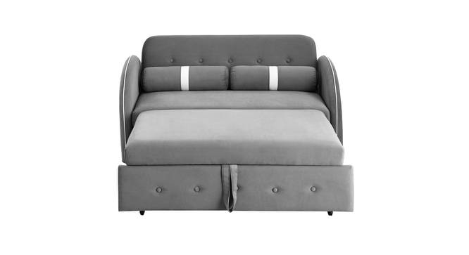 Jayen 2 Seater Pull Out Sofa Cum Bed In Grey Colour (Grey) by Urban Ladder - Design 1 Side View - 854108