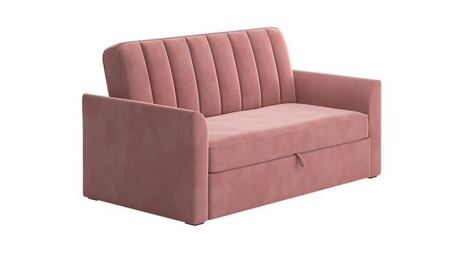 Hajel 3 Seater Pull Out Sofa Cum Bed In Grey Colour (Dusty Rose) by Urban Ladder - Front View Design 1 - 854122