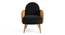 Holden Cane Accent Chair in Pink Colour (Black) by Urban Ladder - Design 1 Side View - 854135