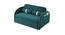 Jayen 2 Seater Pull Out Sofa Cum Bed In Grey Colour (Teal Blue) by Urban Ladder - Front View Design 1 - 854142