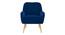 Ellie Accent Chair in Yellow Colour (Navy Blue) by Urban Ladder - Design 1 Side View - 854157