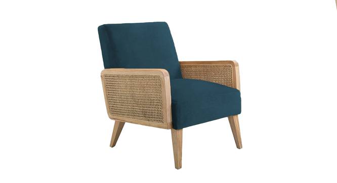 Evant Ratan Accent Chair in Green Colour (Teal Blue) by Urban Ladder - Front View Design 1 - 854167
