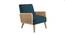 Evant Ratan Accent Chair in Green Colour (Teal Blue) by Urban Ladder - Front View Design 1 - 854167