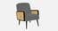 Haden Ratan Accent Chair in Cream Colour (Grey) by Urban Ladder - Front View Design 1 - 854175