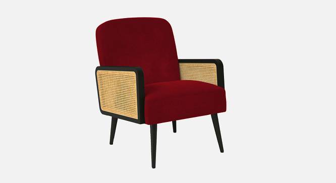 Haden Ratan Accent Chair in Cream Colour (Maroon) by Urban Ladder - Front View Design 1 - 854177