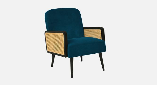 Haden Ratan Accent Chair in Cream Colour (Teal Blue) by Urban Ladder - Front View Design 1 - 854184