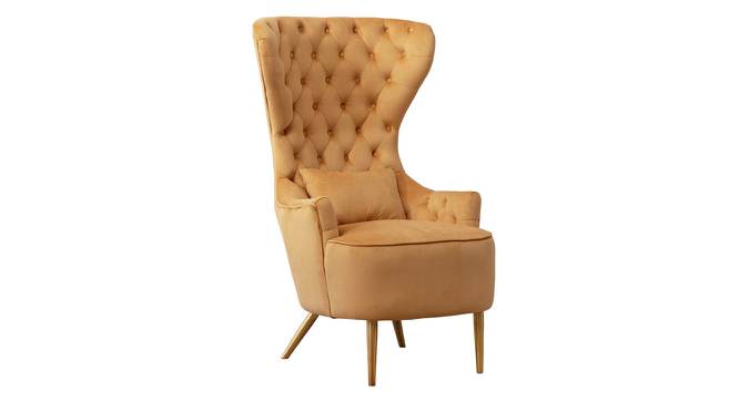 Jayeh High Back Chair in Black Colour (Yellow) by Urban Ladder - Front View Design 1 - 854210