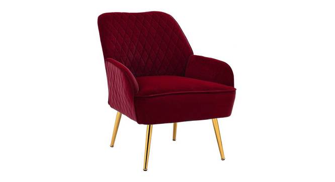 Ellie Accent Chair in Yellow Colour (Maroon) by Urban Ladder - Front View Design 1 - 854213