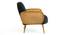 Holden Cane Accent Chair in Pink Colour (Black) by Urban Ladder - Ground View Design 1 - 854214