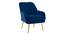 Ellie Accent Chair in Yellow Colour (Navy Blue) by Urban Ladder - Front View Design 1 - 854215