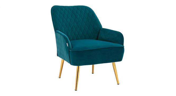 Ellie Accent Chair in Yellow Colour (Teal Blue) by Urban Ladder - Front View Design 1 - 854218