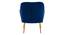 Ellie Accent Chair in Yellow Colour (Navy Blue) by Urban Ladder - Ground View Design 1 - 854228