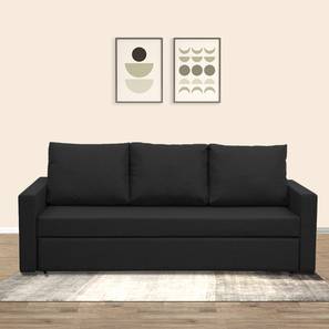 Sofa Cum Bed In Patna Design Akron 3 Seater Pull Out Sofa cum Bed In Black Colour