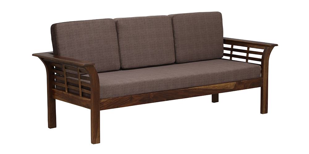 Wood Haven Wooden Sofa - Provincial Teak (Brown ) (Brown, 2-seater Custom Set - Sofas, None Standard Set - Sofas, Regular Sofa Size, Regular Sofa Type, Solid_Wood Sofa Material) by Urban Ladder - - 