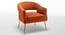 Carl Accent Chair in Yellow Colour (Orange) by Urban Ladder - Design 1 Side View - 854375