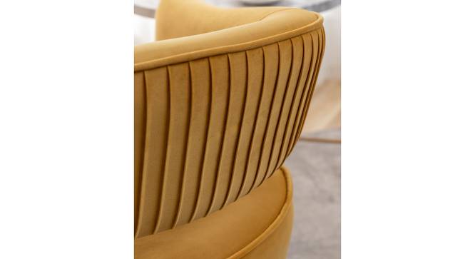Carl Accent Chair in Yellow Colour (Yellow) by Urban Ladder - Design 1 Side View - 854377