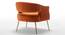 Carl Accent Chair in Yellow Colour (Orange) by Urban Ladder - Ground View Design 1 - 854389