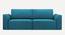Cacef 3 Seater Pull Out Sofa Cum Bed ith storage In Tourquise Colour (Turquoise) by Urban Ladder - Design 1 Side View - 854401