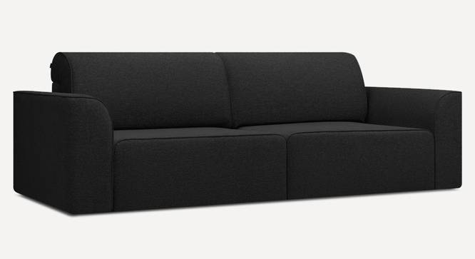 Cacef 3 Seater Pull Out Sofa Cum Bed ith storage In Tourquise Colour (Black) by Urban Ladder - Front View Design 1 - 854457
