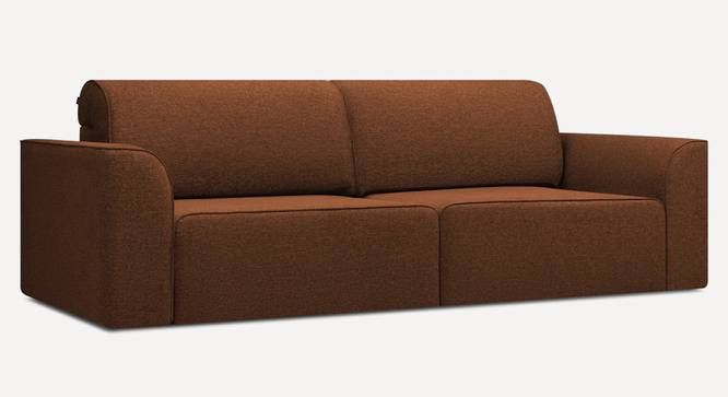Cacef 3 Seater Pull Out Sofa Cum Bed ith storage In Tourquise Colour (Brown) by Urban Ladder - Front View Design 1 - 854459