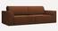 Cacef 3 Seater Pull Out Sofa Cum Bed ith storage In Tourquise Colour (Brown) by Urban Ladder - Front View Design 1 - 854459